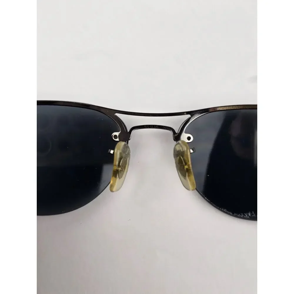 Ray-Ban P Polarized Sunglasses RB 3155 Black Frames Dark Lens 60•16 -not perfect